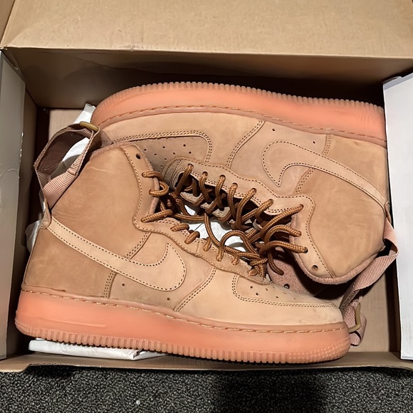 Wheat High top Nike Air Force 1 - Picture 5 of 7